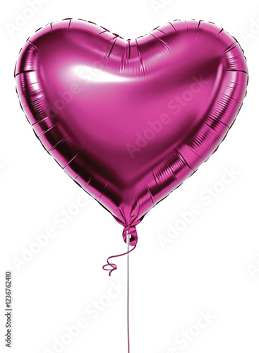 Realistic Helium Balloon PNG file- Blue, Red, Gold, Pink, Pastel & Heart-Shaped Foil
