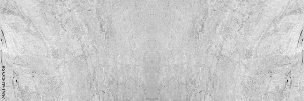 Naklejka premium Old wall panorama texture cement dirty gray with black background abstract grey and silver color design are light with white background.