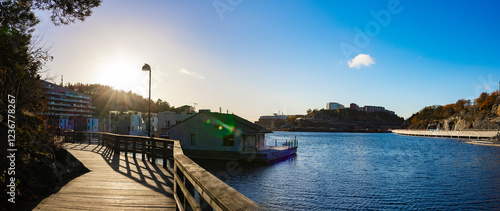 Uferpromenade bei Stockholm am svindersviken