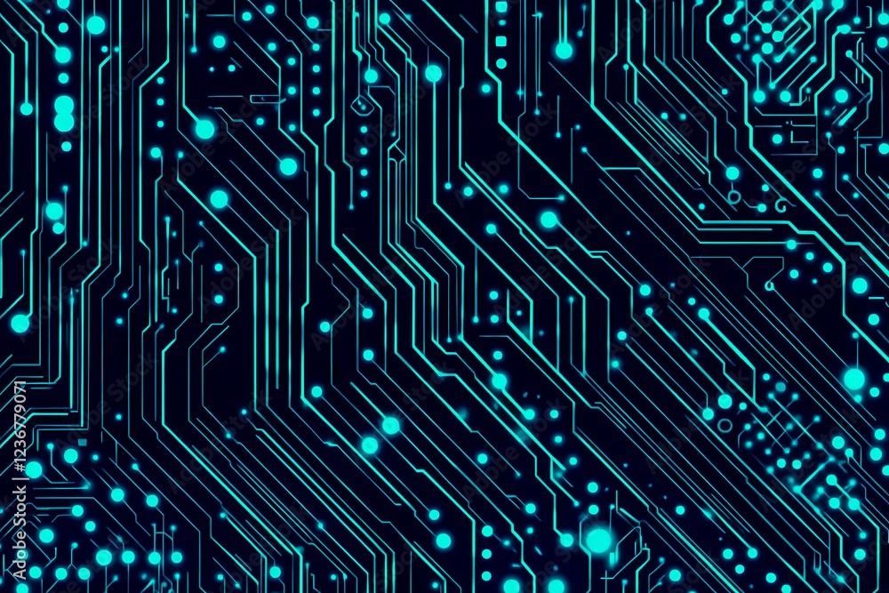 Abstract close-up of a glowing blue digital circuit board, showcasing intricate connections and technological design on a black background.
Abstract close-up of a glowing blue digital circuit board, showcasing intricate connections and technological design on a black background.