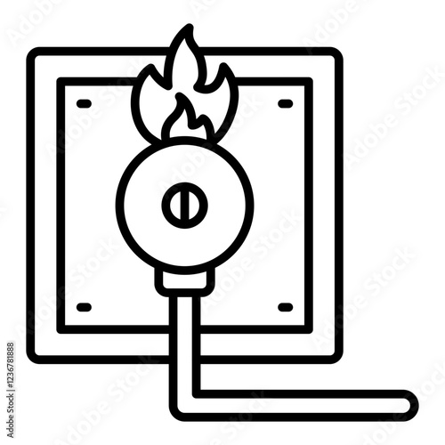 Electricity Fire Icon