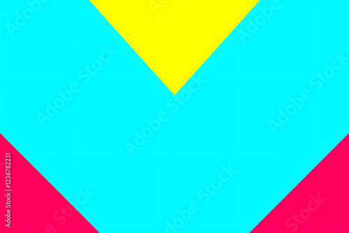 Free Download Firozi yellow red geometric shape triangle pattern light coloured  - GFXLoad