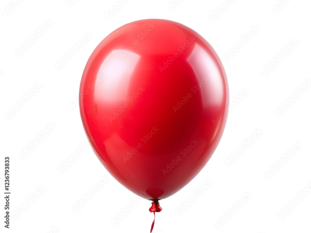 Red balloon isolated on transparent background Red balloon isolated on transparent background