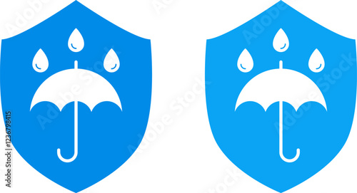 Waterproof Water Resistance icon Vector & PNG. Waterproof icon Water resistant icons set package Water drop protection concept Logo isolated on white background Vector illustration.
