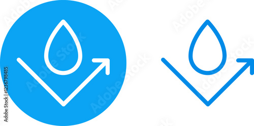 Waterproof Water Resistance icon Vector & PNG. Waterproof icon Water resistant icons set package Water drop protection concept Logo isolated on white background Vector illustration.