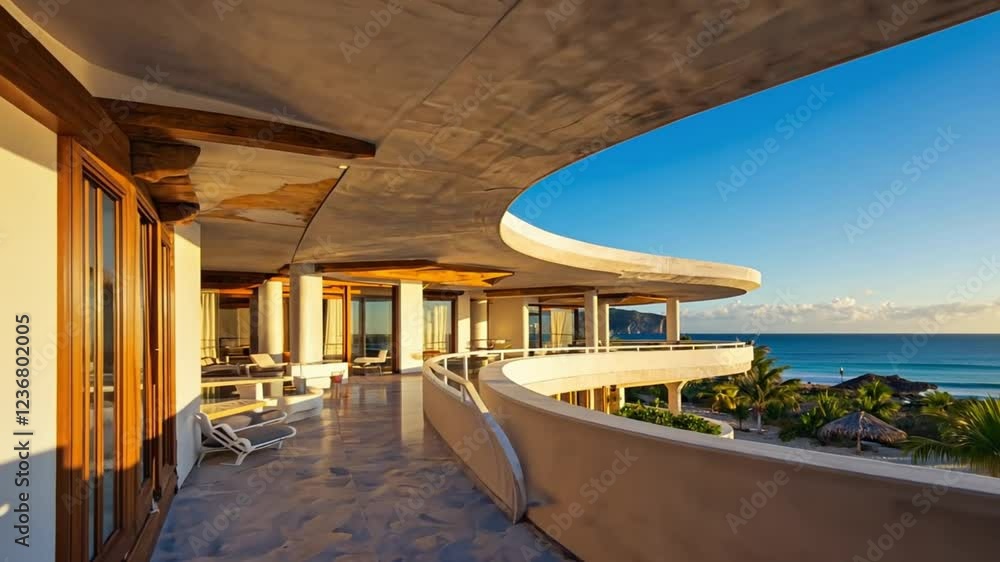 custom made wallpaper toronto digitalSummer white house on the beach with blue sky. Close-up of part of a house structure. Villa balconies and railings. Luxurious architecture