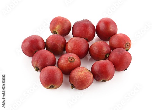 fresh coffee beans on a white background