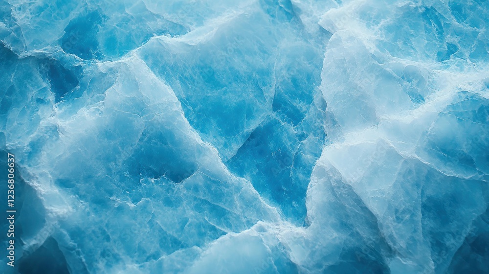 Obraz premium Glacial ice texture, close-up view, arctic landscape background