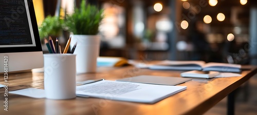 Wallpaper Mural  A professional workspace with a focus on a clean desk  Torontodigital.ca