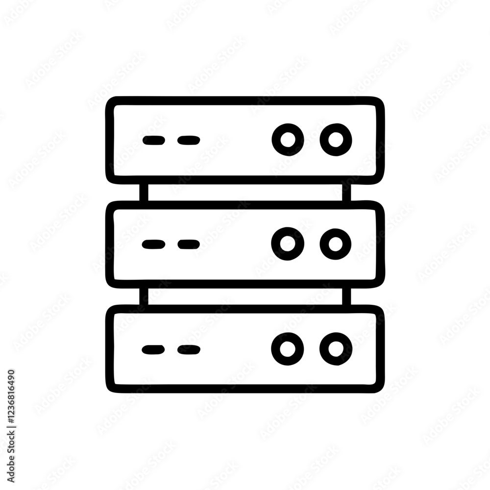 Server rack icon, data center, hosting, network, computer, technology, hardware, storage, database, internet. Server rack icon, data center, hosting, network, computer, technology, hardware, storage, database, internet.
