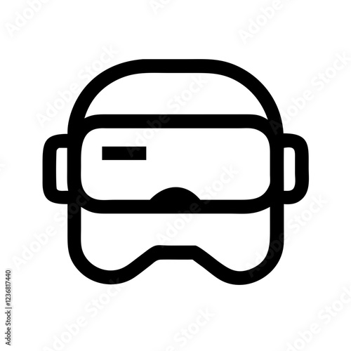 VR headset icon, virtual reality, headset, VR, gaming, technology, experience, simulation, immersive, device.