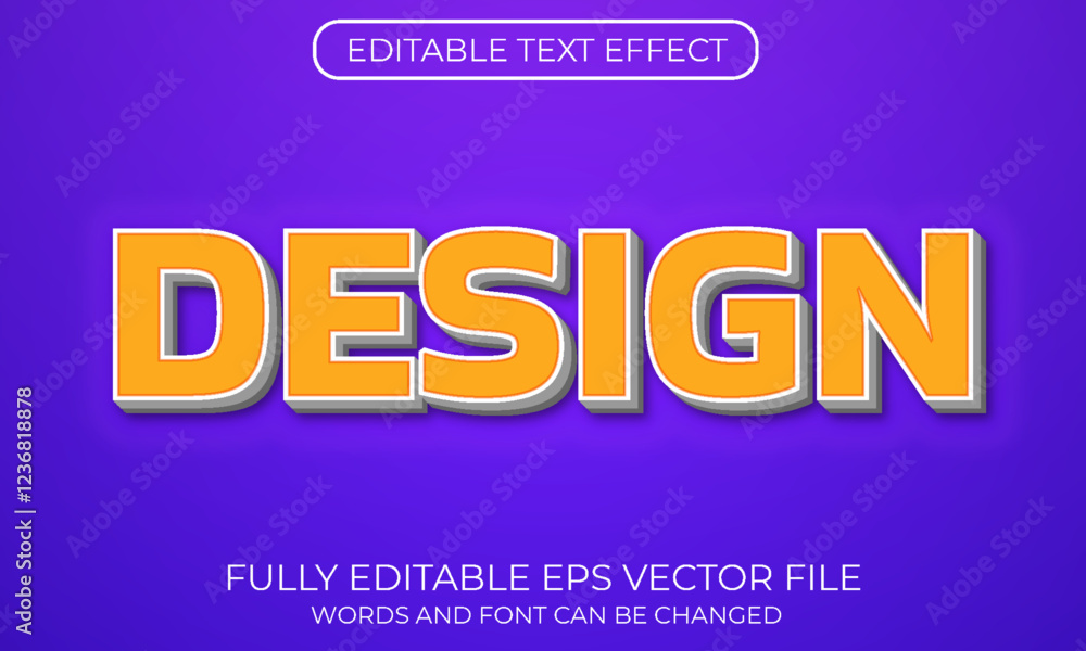 Design editable text effect Design editable text effect