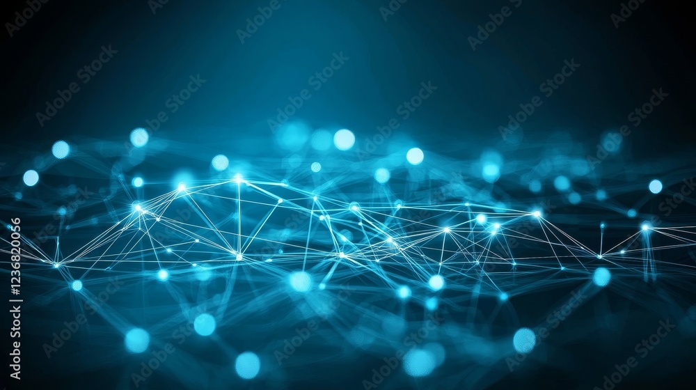 Obraz premium Intertwined Geometric Shapes Representing Metaphor and Connection Concept