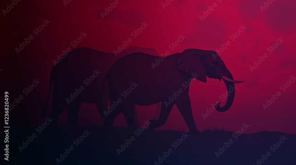 Fototapeta premium elephants