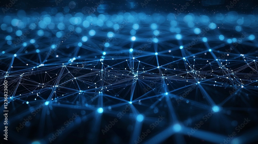 Digital Grids Illustrating Interaction in a Futuristic Space Environment Digital Grids Illustrating Interaction in a Futuristic Space Environment