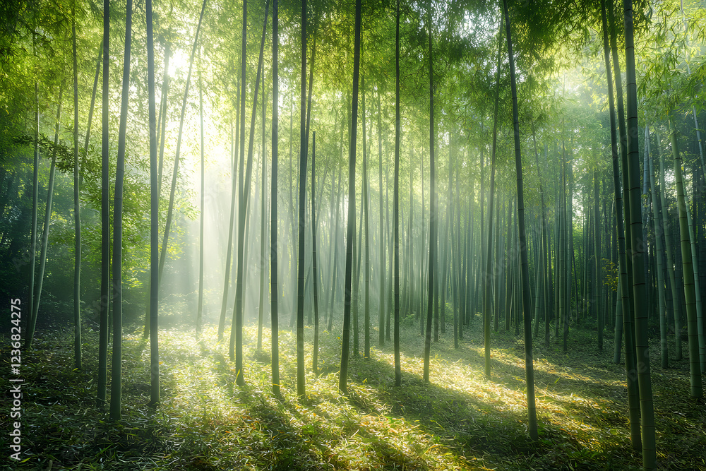 Fototapeta premium bamboo in forest
