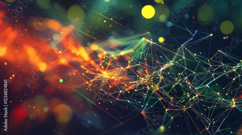 Synergetic Digital Networks with Condensed Colorful Patterns and Lights photo