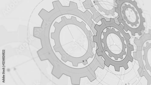 Technological background made of gears. Engineering industry. Technology background. 