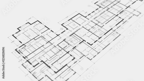 Architectural plan .House plan project .Engineering design .Industrial construction of houses .