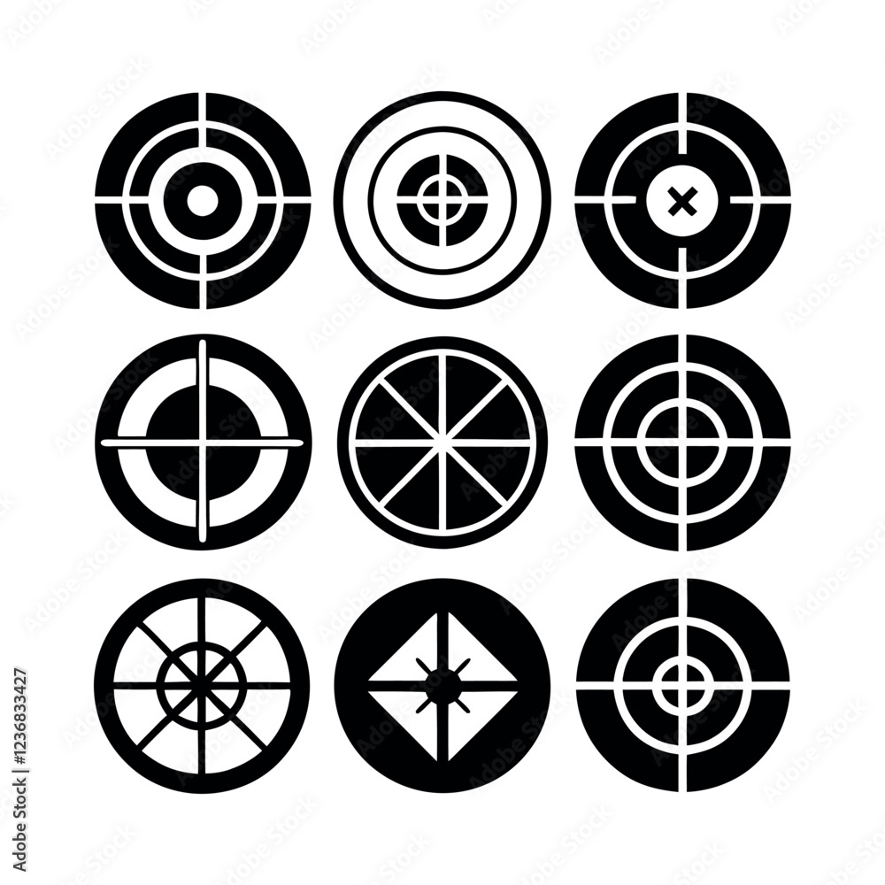 Different Target Sight Icons for Game Design Different Target Sight Icons for Game Design