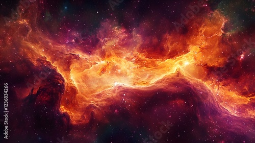 Wallpaper Mural Mesmerizing Cosmic Explosion A Fiery Celestial Dance Across the Galactic Expanse Showcasing the Turbulent and Powerful Beauty of the Universe Torontodigital.ca