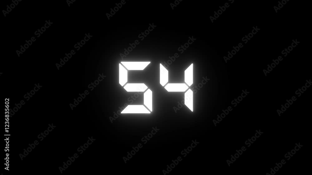 Movie Countdown neon number from 60 to 1. Counter Top 60. Text Animation Effect on Old Interference Screen. 4K motion video. isolated on black background . Movie Countdown neon number from 60 to 1. Counter Top 60. Text Animation Effect on Old Interference Screen. 4K motion video. isolated on black background .