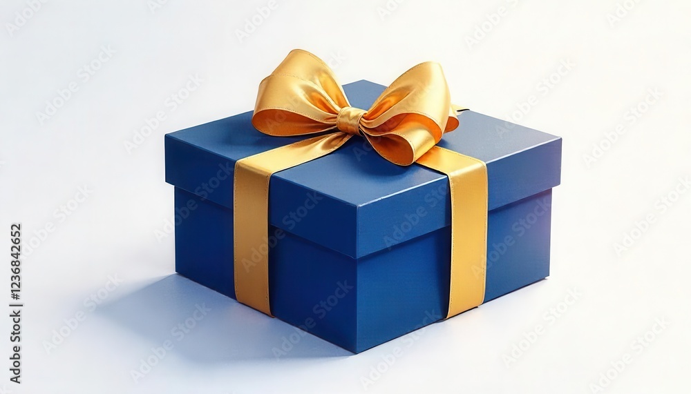 Obraz premium Gift box unveiling surprise in elegant setting product photography minimalistic style close-up view