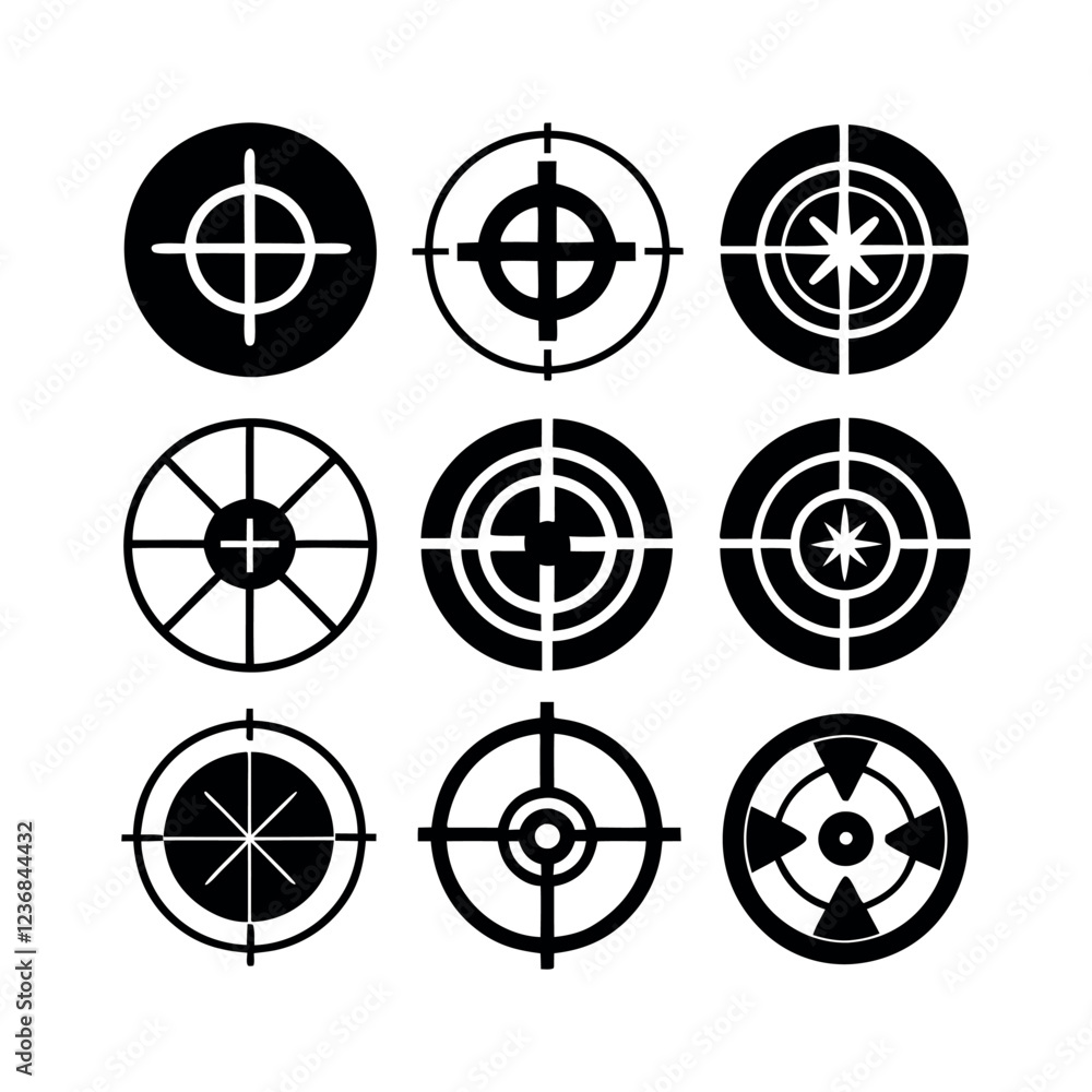 Target Icons in Vector design Target Icons in Vector design
