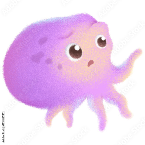Octopus children's illustration