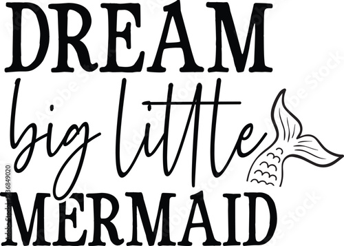 Dream Big Little Mermaid photo