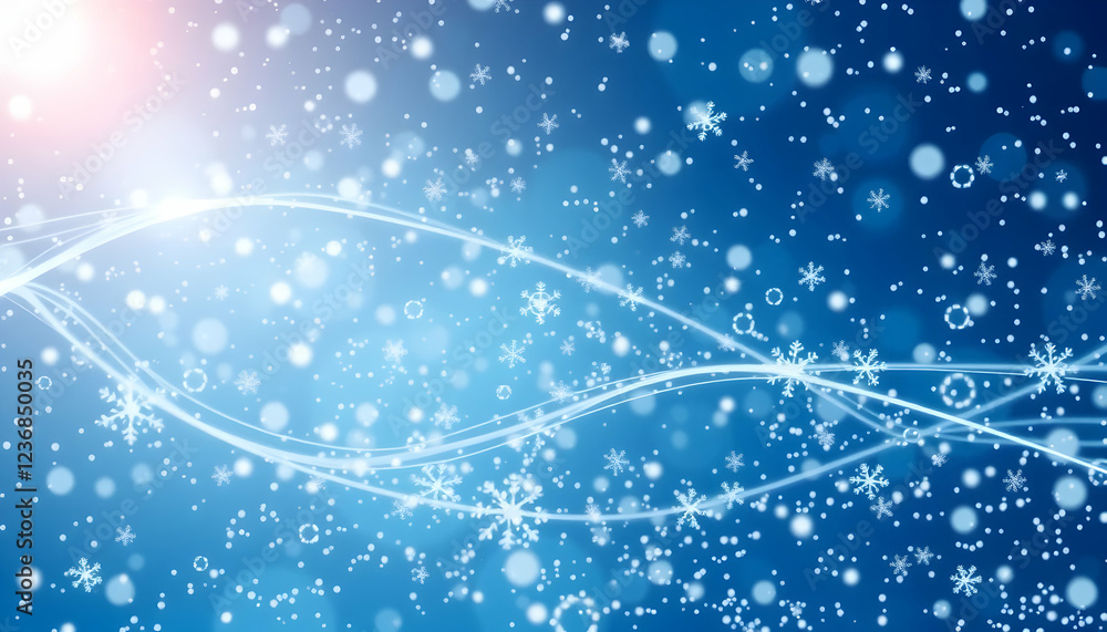 Winter night sky, swirling snowflakes, glowing particles, magical blue background, ethereal light trails, sparkling stars, dreamy atmosphere, fantasy landscape, cosmic energy, celestial beauty, shimme Winter night sky, swirling snowflakes, glowing particles, magical blue background, ethereal light trails, sparkling stars, dreamy atmosphere, fantasy landscape, cosmic energy, celestial beauty, shimme