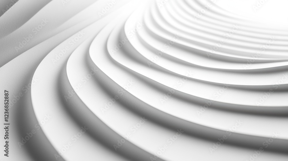 Obraz premium abstract white swirling waves background