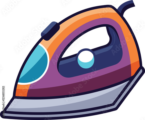 electric iron machine vector