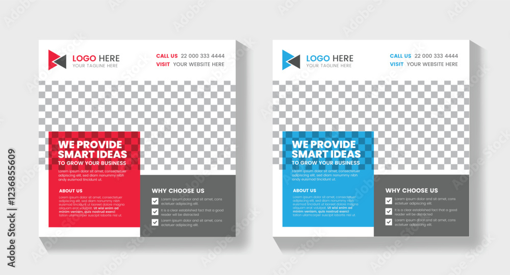 Fototapeta premium Corporate Flyer Template, Print Ready , Business Flyer Template ,Social Media Post Template, Social Media Post Template , Facebook Post, ,LinkedIn Post