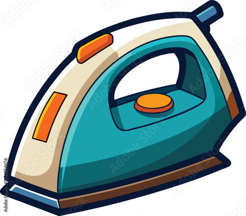 electric iron machine vector