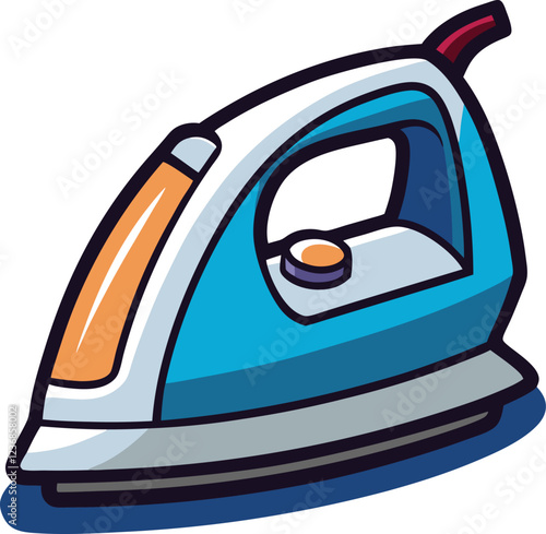 electric iron machine vector