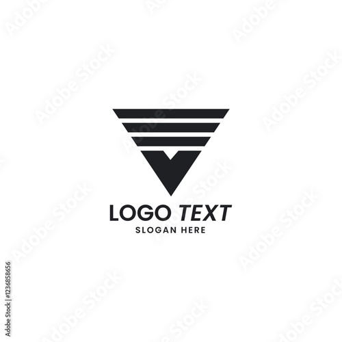 V letter logo vector file