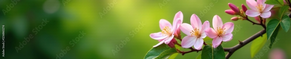 Double petal jasmine in full bloom on a tree branch, fragrance, garden, nature Double petal jasmine in full bloom on a tree branch, fragrance, garden, nature
