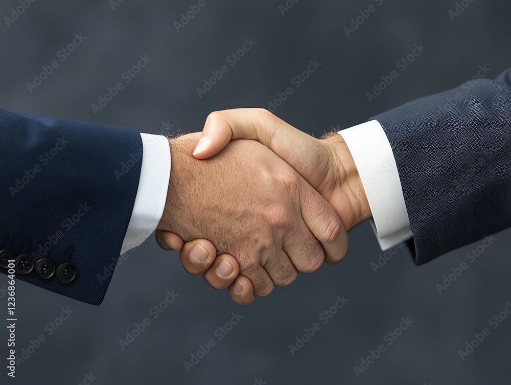 Handshake symbolizing partnership and agreement. Handshake symbolizing partnership and agreement.