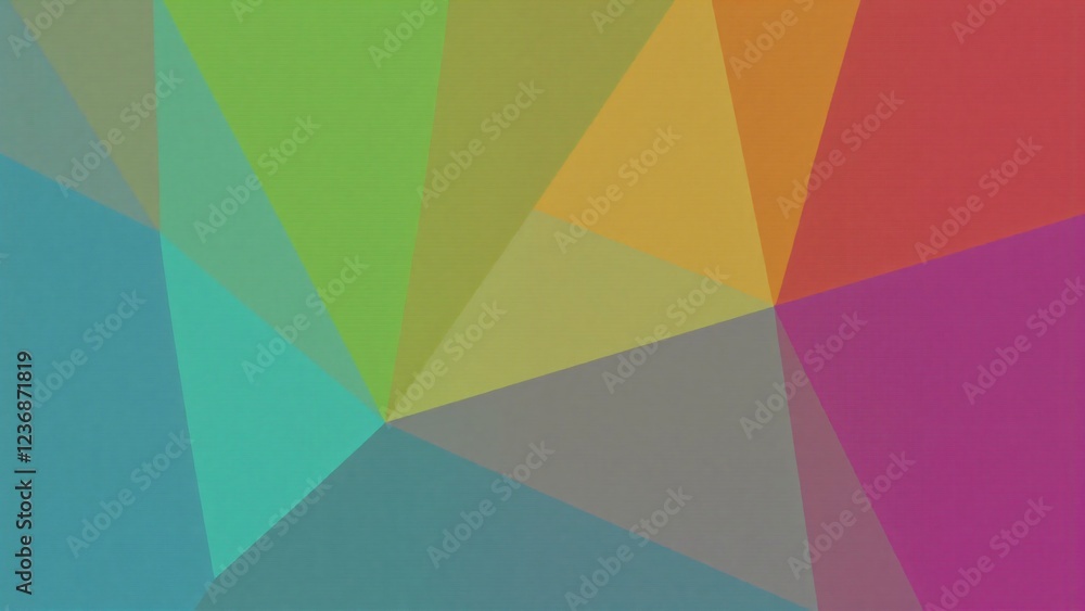 Abstract Geometric Pattern with Muted Rainbow Colors Abstract Geometric Pattern with Muted Rainbow Colors