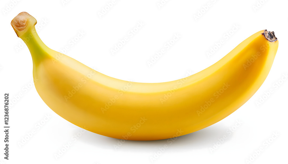 Fresh ripe banana isolated on white background Fresh ripe banana isolated on white background