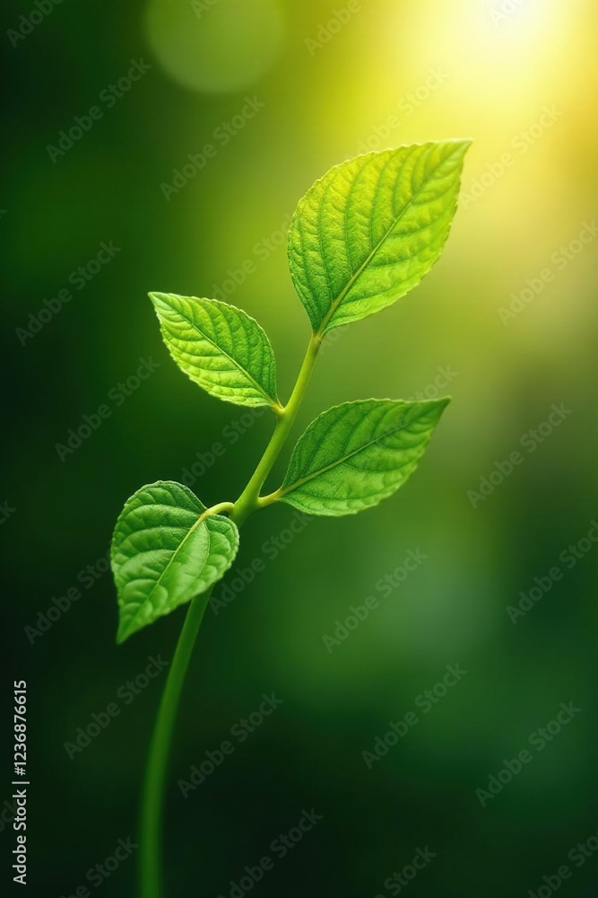 Leaves on the stem curve towards sunlight and shadow, leaves, light, plant life Leaves on the stem curve towards sunlight and shadow, leaves, light, plant life