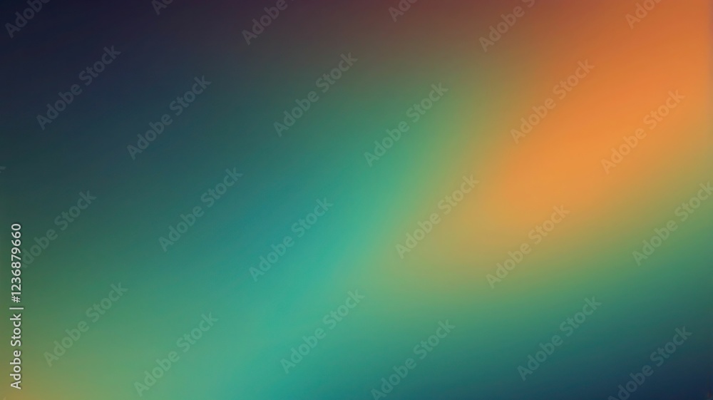 Obraz premium Orange and green abstract blurred gradient background texture