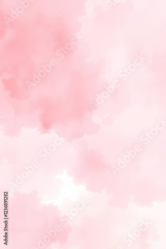 Wallpaper Mural Soft Pink Watercolor Background Torontodigital.ca