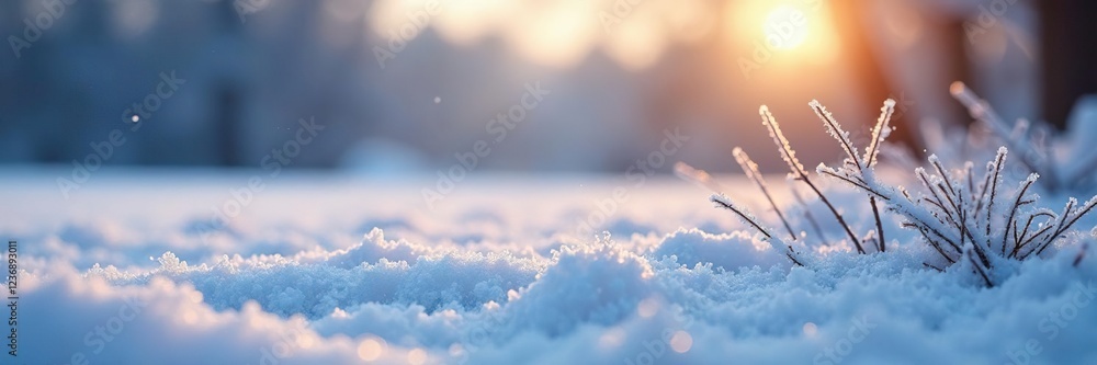 custom made wallpaper toronto digitalFrosty winter morning with delicate ice sickles suspended, frosty, clear, light