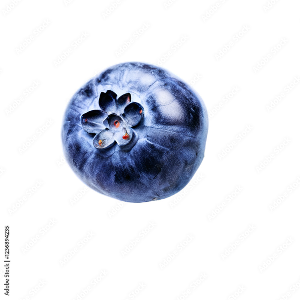 Obraz premium Blueberry isolated on transparent background