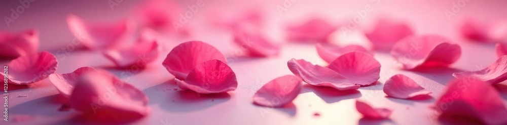 Rose petals scattered on the ground in a soft pink hue, bloom, pink, flower Rose petals scattered on the ground in a soft pink hue, bloom, pink, flower