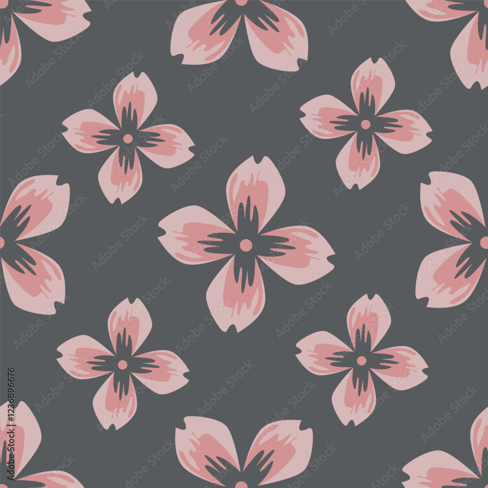 Obraz premium textile design with flower pattern image