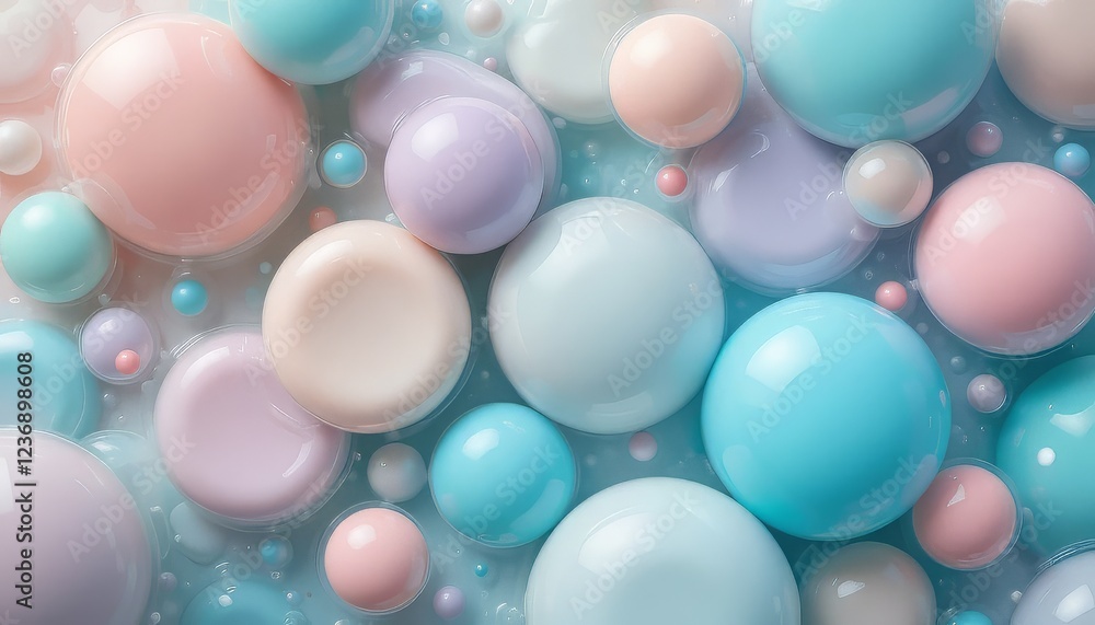 Abstract Colorful Pastel Bubbles with Shiny Texture, Playful and Elegant Background for Creative and Digital Projects Abstract Colorful Pastel Bubbles with Shiny Texture, Playful and Elegant Background for Creative and Digital Projects