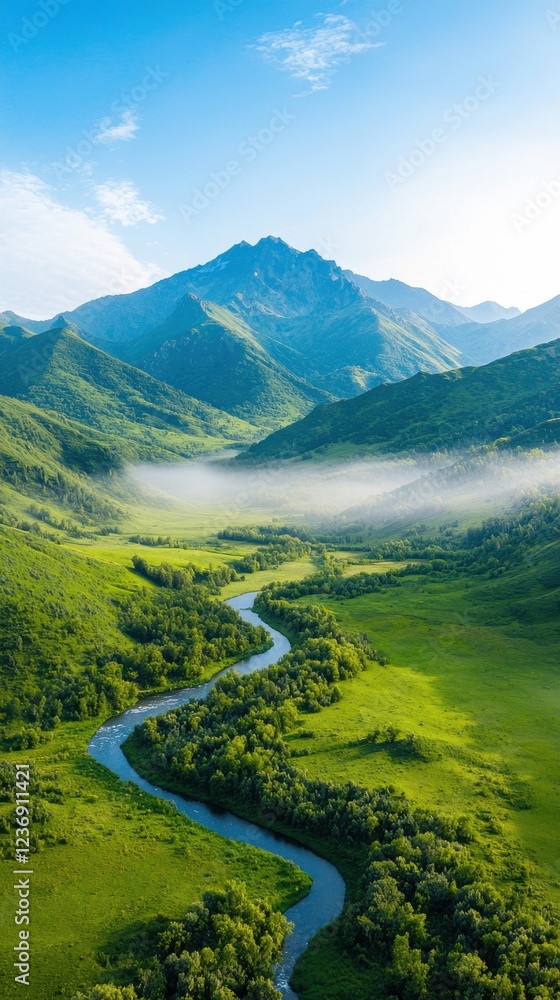 Aerial view of rugged mountains and valleys at dawn scenic landscape nature environment breathtaking perspective Aerial view of rugged mountains and valleys at dawn scenic landscape nature environment breathtaking perspective